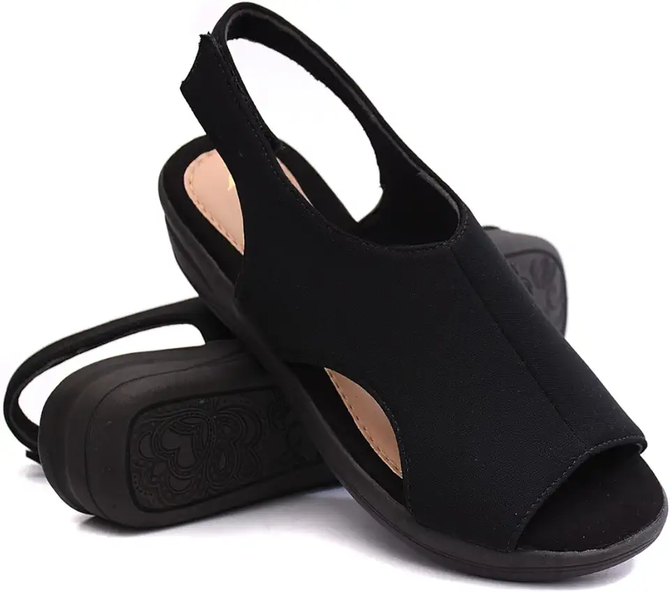 Sandália Anabela Ortopédica Feminina Para Joanete E Esporão