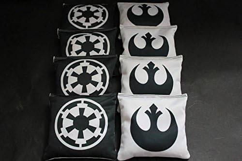BackYardGamesUSA Star Wars Custom Cornhole Bean Bags 8 Regulation Corn Hole Bags Great Star Wars Empire Rebel