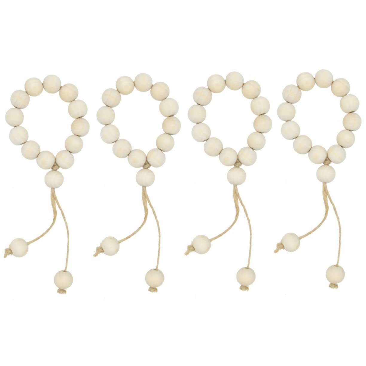 Cabilock 3 Sätze 3 Sets Serviettenringe Holztisch Serviettenhalter Bauernhaus Serviettenhalter Hochzeitsservietten Quasten Serviettenhalter Tischdekoration Rustikale 8 Stück * 3