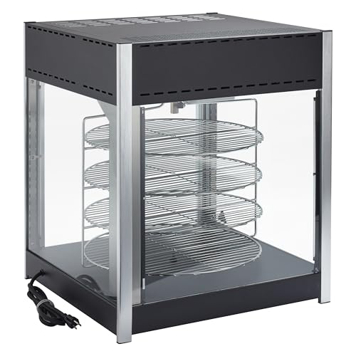 Image of Winco 18 inch Black Commercial Pizza Warmer