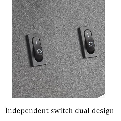 Lámpara de lectura LED para pared interior con interruptor blanco 5