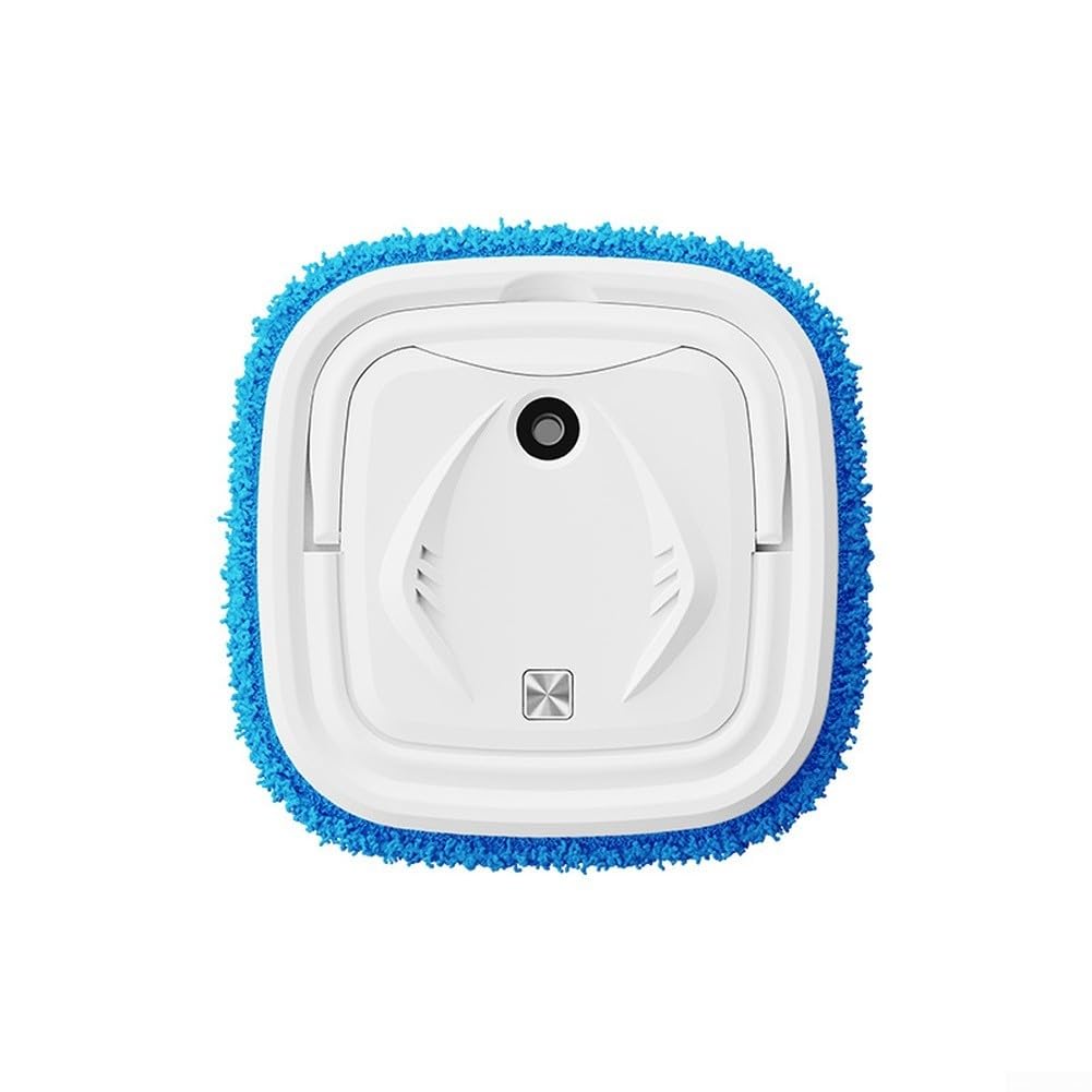Robot para aspirador y Fregasuelos con Mopa Húmeda y para seca, Aleatoria, Función de Pulverización, para compacto 7cm, para batería Larga Duración para Hogar(White)