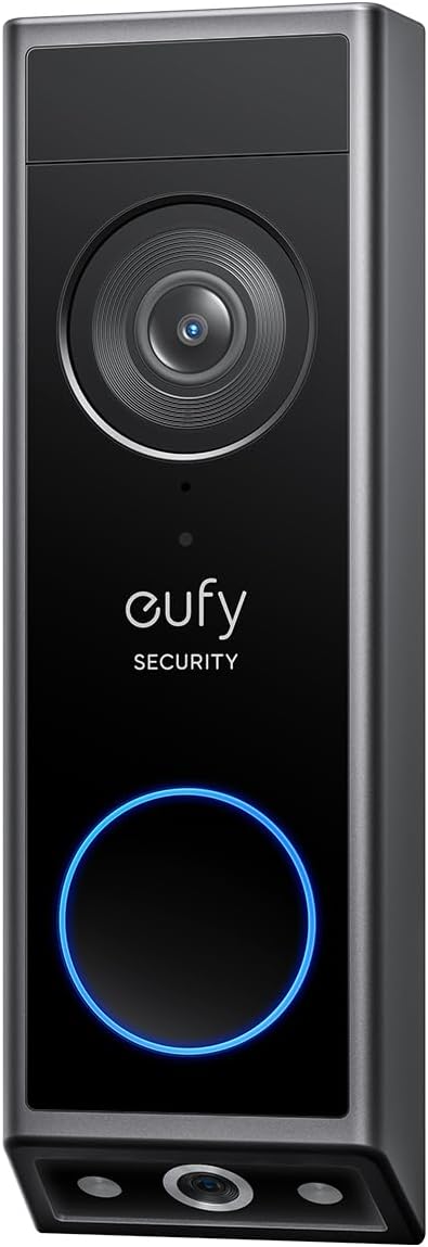 eufy Security Video Doorbell E340 (Battery Powered), Dual Cameras with Delivery Guard, 2K Full HD and Color Night Vision, HomeBase S380 Compatible, No Monthly Fee (E340)