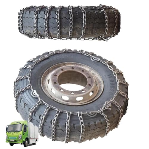 9mm Set of 2 Snow Tire Chains for Car SUV Pickup Trucks Van Trucks ATV Semi Trucks Light Truck Heavy Goods Vehicles 9R22.5 9mm 295/80R22.5
