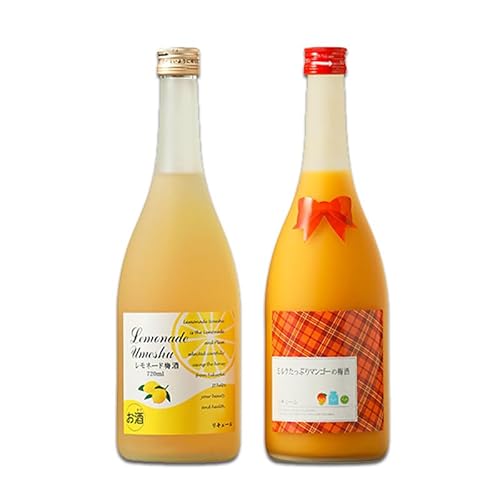 梅酒 レモネード梅酒 9度 ミルクたっぷりマンゴーの梅酒 8度 720ml×各1本 セット リキュール お酒 酒 アルコール