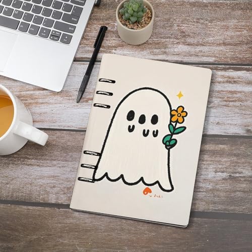 Carnet de notes A5 à anneaux Take The Flower Ghost pour bureau et journal - 4