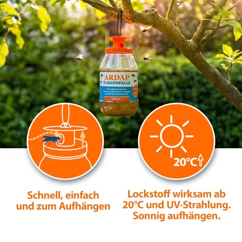 ARDAP Fliegenfalle Draußen Nachfüller 3er – Ansicht 3