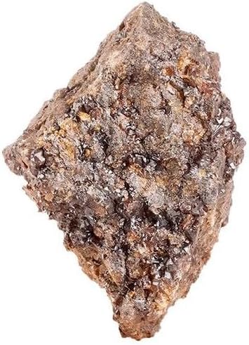 WHZHDMA Bulk Natural Crystal Rough Stone Natural Calcium Iron Garnet Ore Crystal Rough Stone Ornaments Ore Specimen Rough Material Demagnetizing Stone Crushed Stone Rocks Stones and Crystals