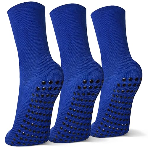 Grip Slipper Socks For Kids(4-16 Years Old) Youth Boys & Girls,Non Slip Anti Skid Sport Athletic Hospital Socks