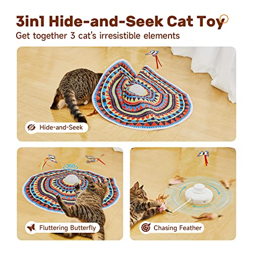 Potaroma POTAROMA-A15-MT-BOXI-HUA Cat Toys Chargeable, 3In1 Hide And Seek, Automatic Interactive Toy thumb #1