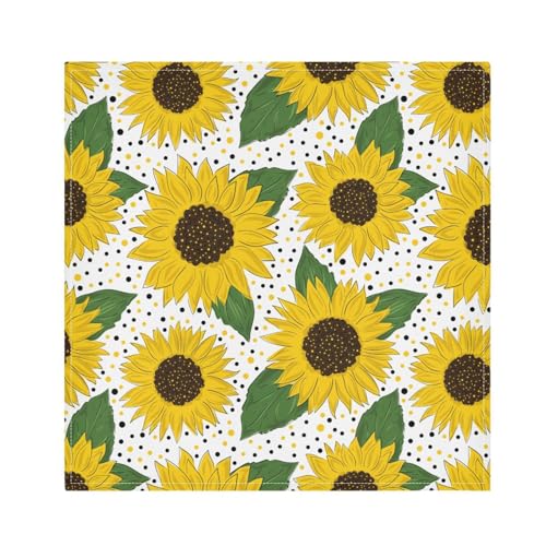 Servilletas de Tela con Girasoles Pack de 6 20x20in miniatura 1