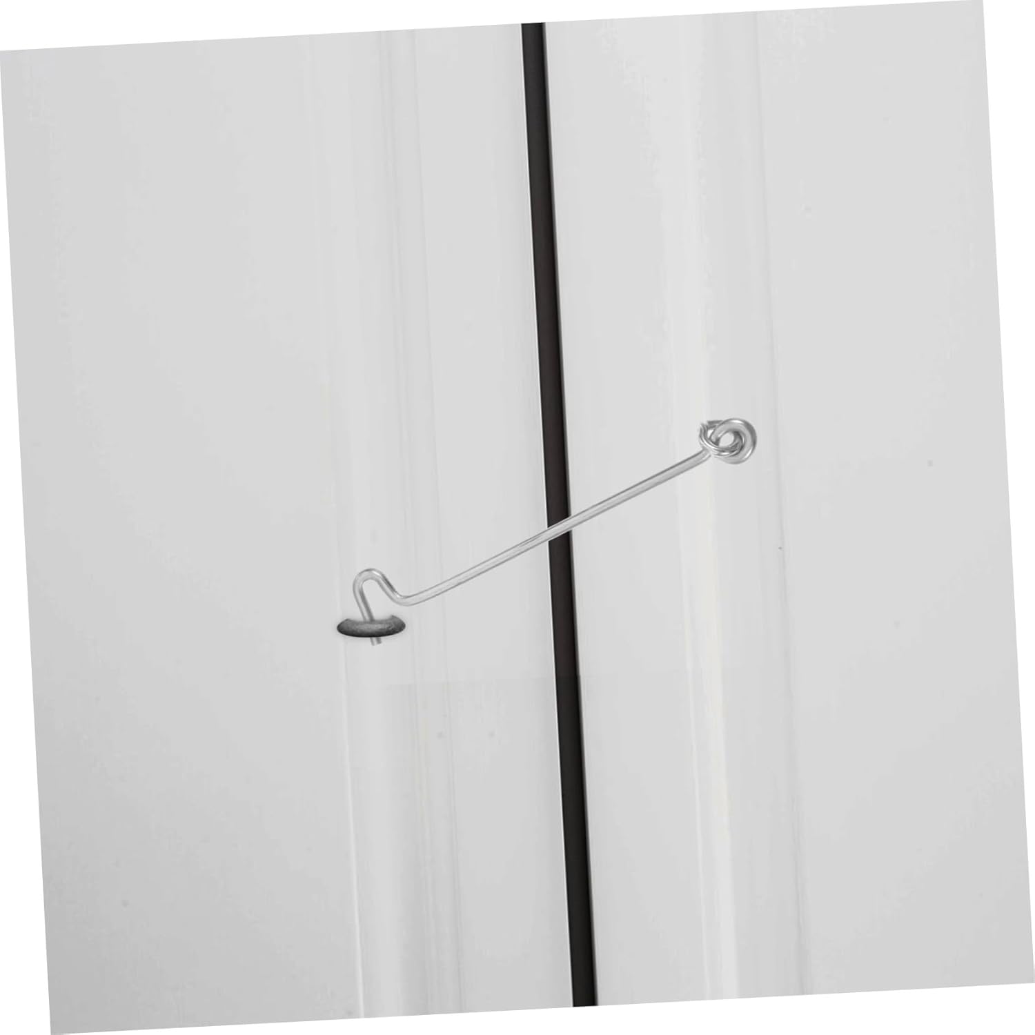 Healifty 100pcs Zinc-Plated Window Hook Rod for Indoor Outdoor Gate Security Latch Triangular Design Strong Load-Bearing Capacity