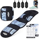 Vergali Ankle Weights for Women and Men. Adjustable, Comfy 5 lb Pair of Leg Wrist Arm Weights (2.5 Pounds Each). Great for Workouts at Home, Gym, Strength Training, Physical Therapy, Fitness, Walking
