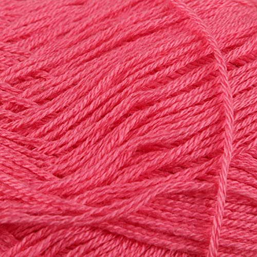 JubileeYarn Baby Soft Bamboo Cotton Yarn - 50g/Skein - Watermelon - 4 Skeins, 6TC03 Watermelon - Image 2