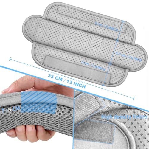 Image of ZINZ 2-Pack Universal Shoulder Pad with Ultra thick Cushion for Bag Luggage Bag Crossbody, Plus Long & Anti-Slip & Breathable,Gray-2Pack