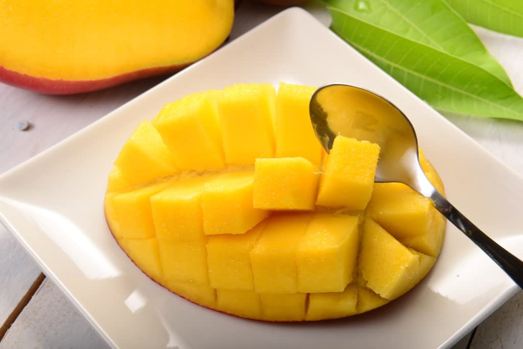 Mango de Importación Superior - Variedad Palmer - Formato de 2kg - Piezas Seleccionadas de Sabor Intenso - Fruta Tropical Natural Rica en Vitaminas