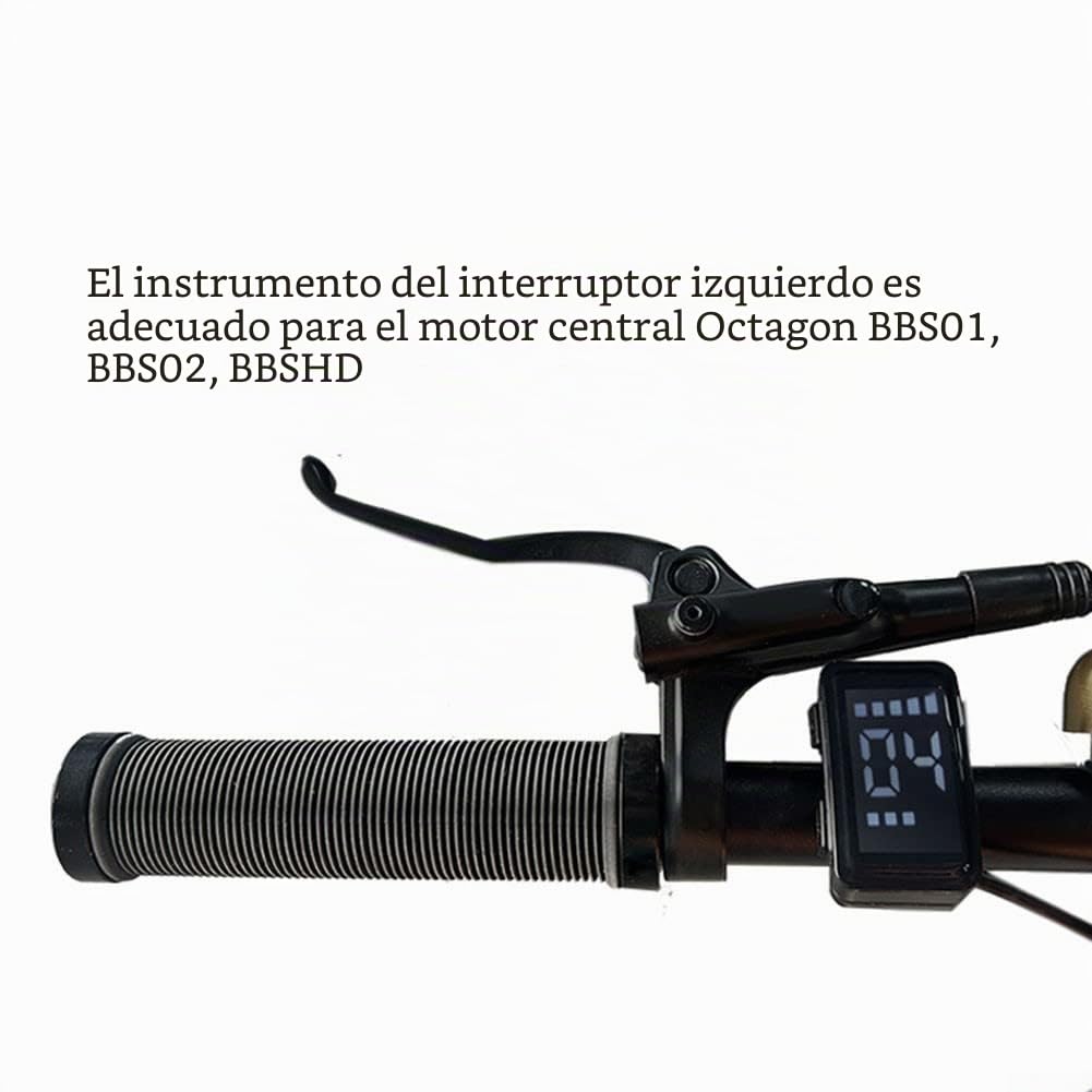 Bicicleta eléctrica inteligente DZ40 Pantalla Ebike Pantalla impermeable E Bike Compita para Bafang BBS01, BBS02,