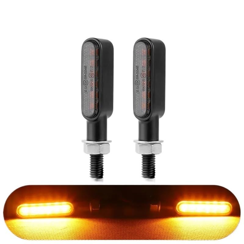 Clignotant moto orange et feux de signalisation pour road trip et balades