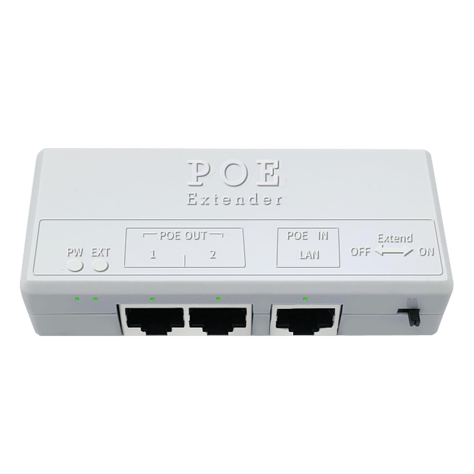 Estensore PoE A 3 Porte REVODATA – 10/100 Mbps, 100/250 Metri, Plug And Play, Montaggio A Parete O Guida DIN