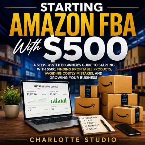 Diseño de la portada del título Starting Amazon FBA With $500