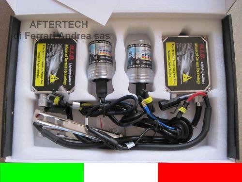 aftertech® Kit faros delanteros de xenón Xenon HID H3 6000 K Digital Alta Calidad,
