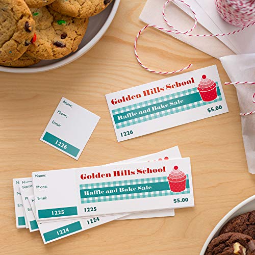 Avery Matte White Printable Tickets With Tear-Away Stubs, 1-3/4 X 5-1/2, Pack Of 500 (16795) #TOP2
