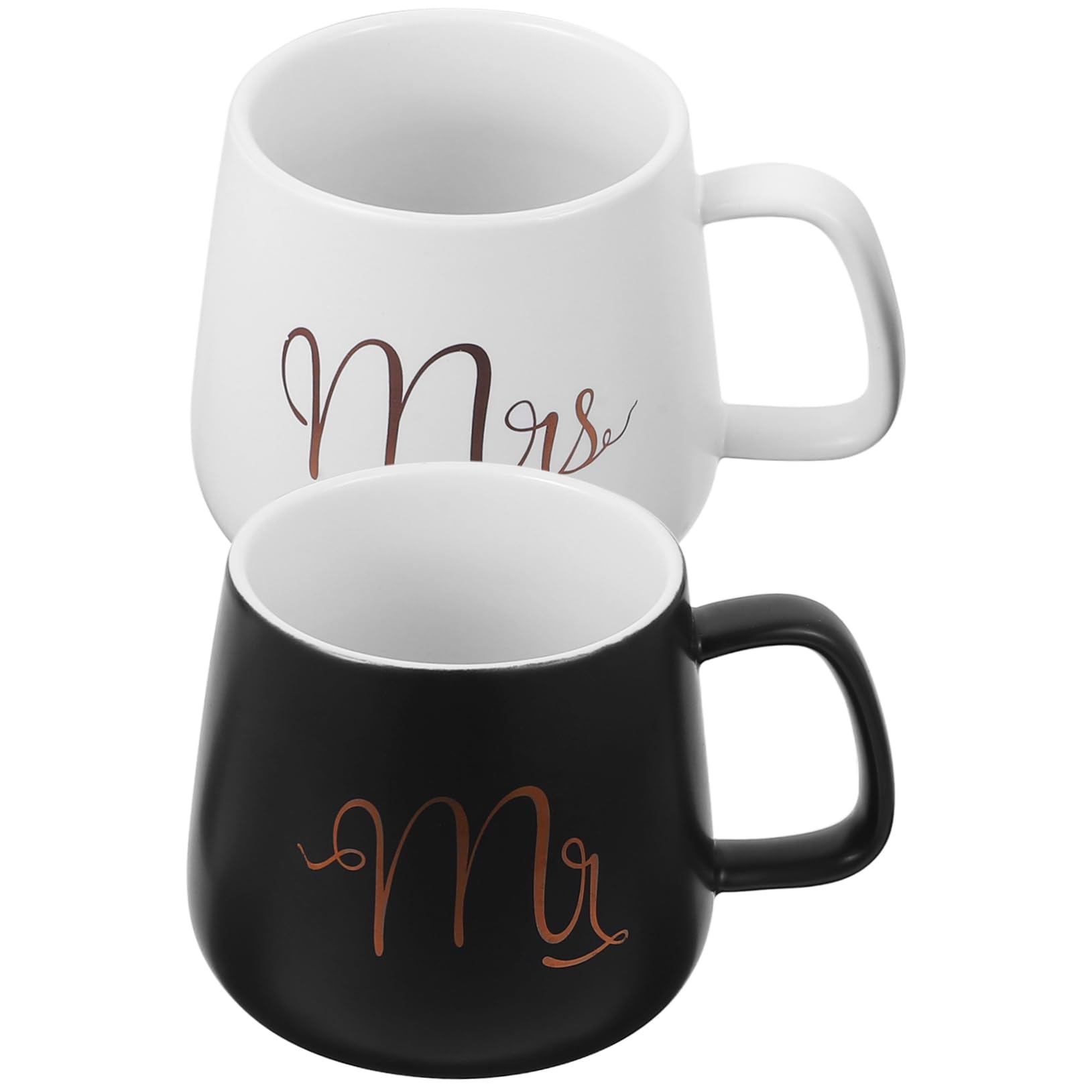 Set 2 Tazze da Caffè e Giorno delle Nozze Mr e Mrs 330ml in Ceramica e Facili da Pulire con Superficie Liscia Regalo per Anniversario Matrimonio