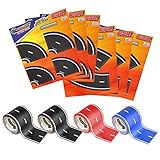 PlayTape Master Road Builder Combo Set - Car Tape Great for Kids, Sticker Roll for Cars and Train Sets, Stick to Floors and Walls, Quick Cleanup, Children Toys Birthday Gift