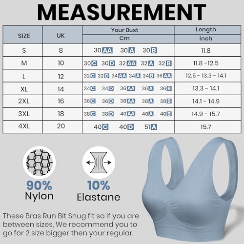 Love My Fashions® Sports Bras for Women Padded Seamless Wirefree Comfort Sleep Bra Stretch Crop Tops Vest for Gym Yoga Running Workout Fitness Baby Pink - Image 6