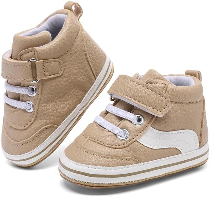 Clowora Baby Boys Girls Shoes Non-Slip Rubber Sole Sneakers Infant First Walking Toddler Crib Shoes Newborn Loafers Flats. - Image 4