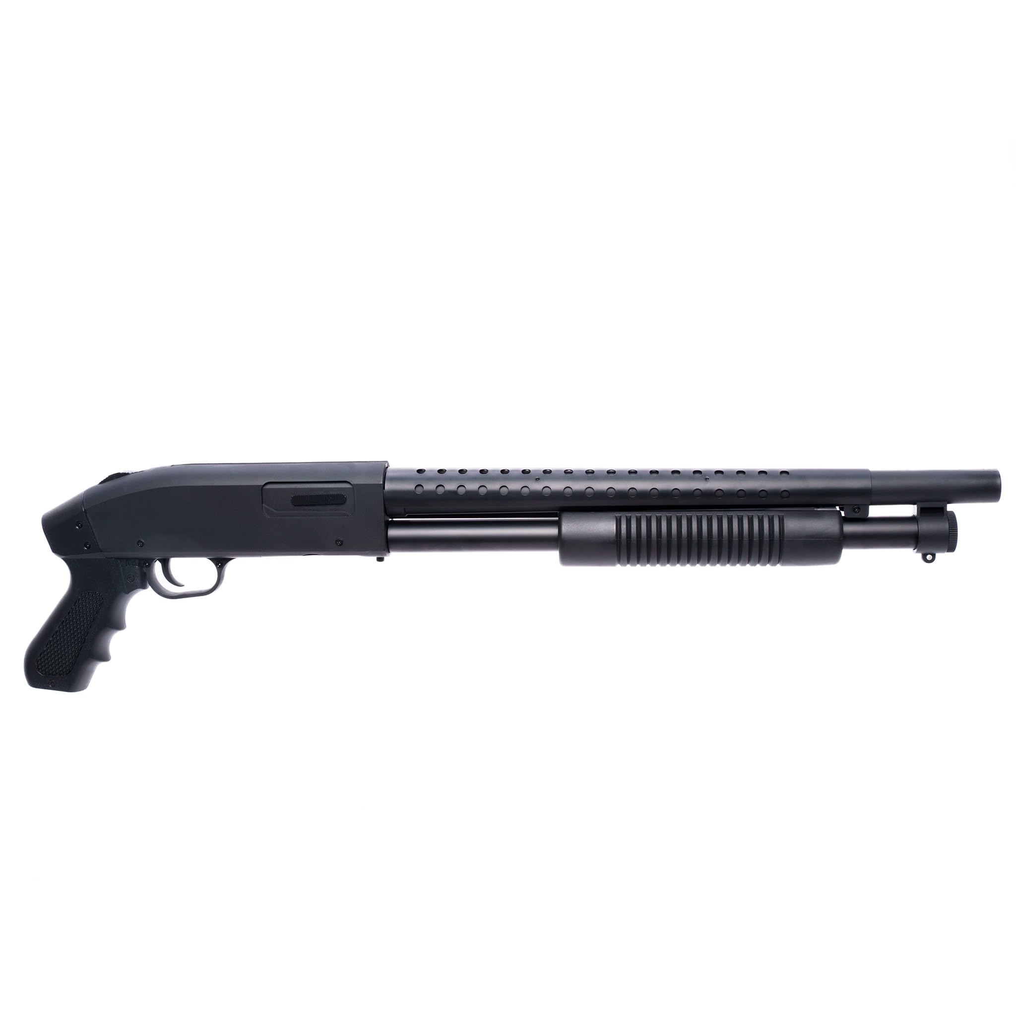 Fucile Softair a Pompa M47D con Caricatore Estraibile, carichino e 1000 Pallini da 6mm, potenza 0,9Joule - Perfetto per Iniziative di Softair, Nero, 65x17 cm