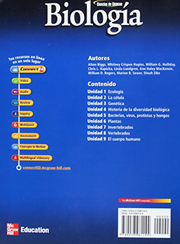 Glencoe Biology, Spanish Student Edition (BIOLOGY DYNAMICS OF LIFE) (Spanish Edition) - Image 2