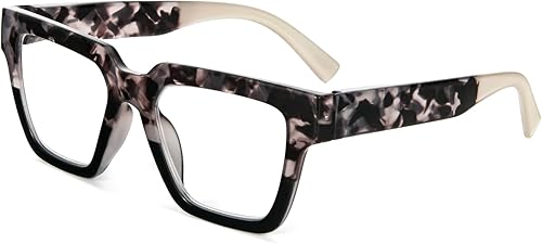 Gafas de bloque de luz azul Oprah estilo cuadrado gafas anti fatiga ocular gafas de juego de computadora con bisagra de resorte