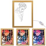 MeYuxg JJK Anime Beleuchteter Bilderrahmen, Anime LED Box, Kreative LED Bilderrahmen, Japanische Lampe für Wohnzimmern, Schlafzimmern, Cafés und Kinderzimmer (4)