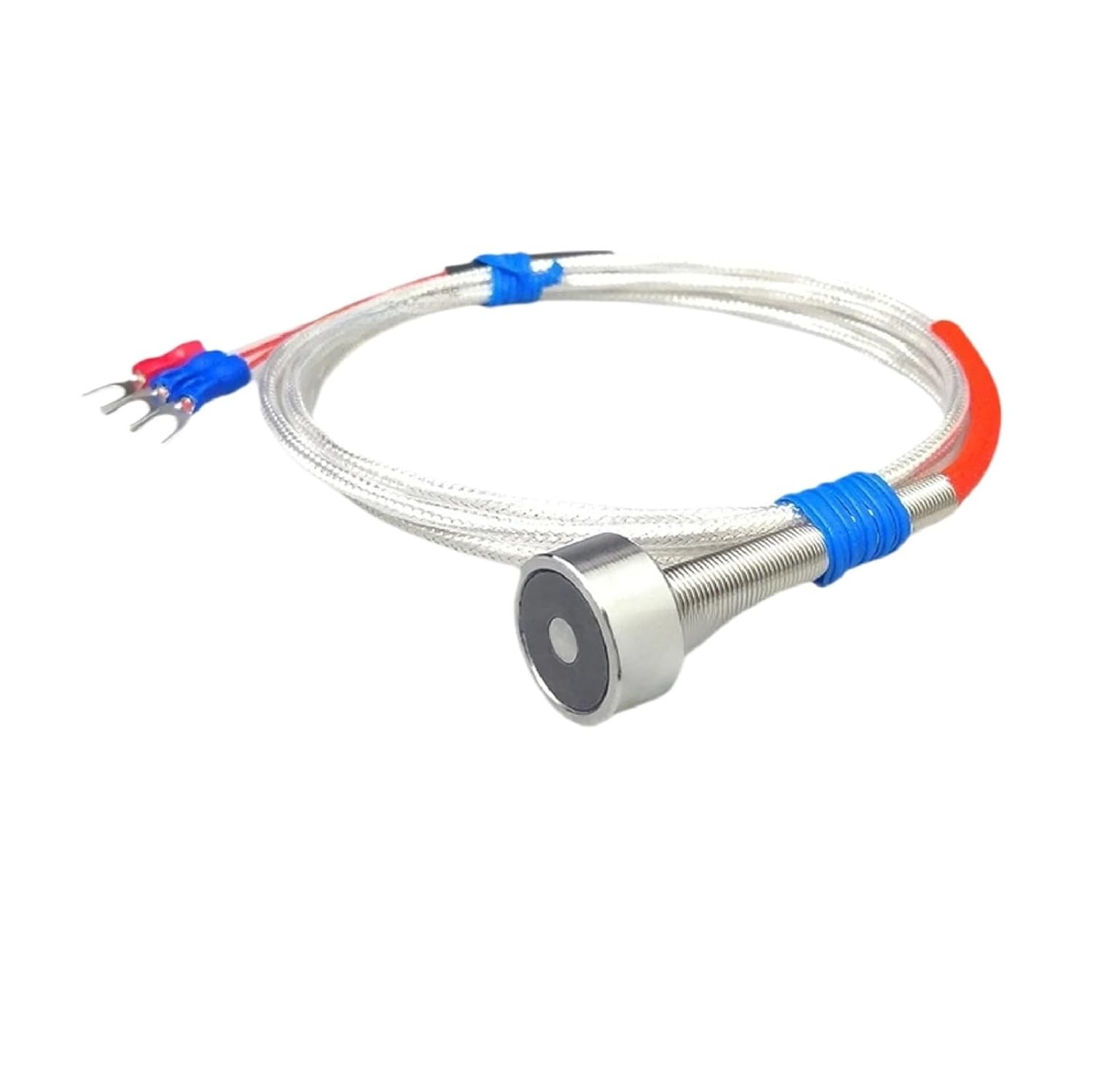 Magnetic-Mount Temperature Sensor Wzpt-Ct Pt100 Rtd Probe Waterproof High Temp Surface Sensor Stainless Steel ‑60‑350°c