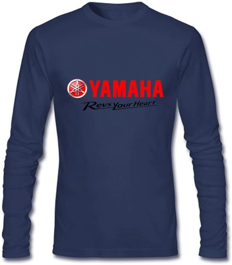 Fashion Design Motorcycles Logo YAMAHA Motor Men's Long Sleeve T-Shirt