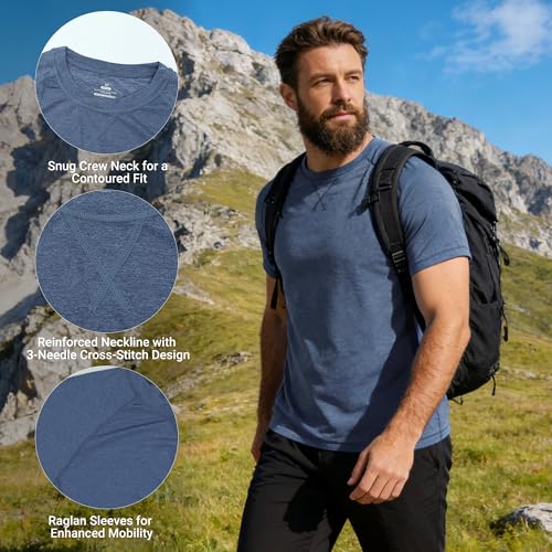 Image of Mens Swim Shirts UPF 50+ Sun Shirts Rash Guard Quick-Dry Fishing T-Shirts