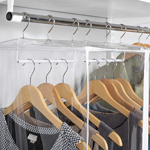 Richards Homewares CLRLY ORG Dress Bag Clearly Organized Jumbo Garment Closet 24" x 20" x 54" (Clear) - Thumbnail 3