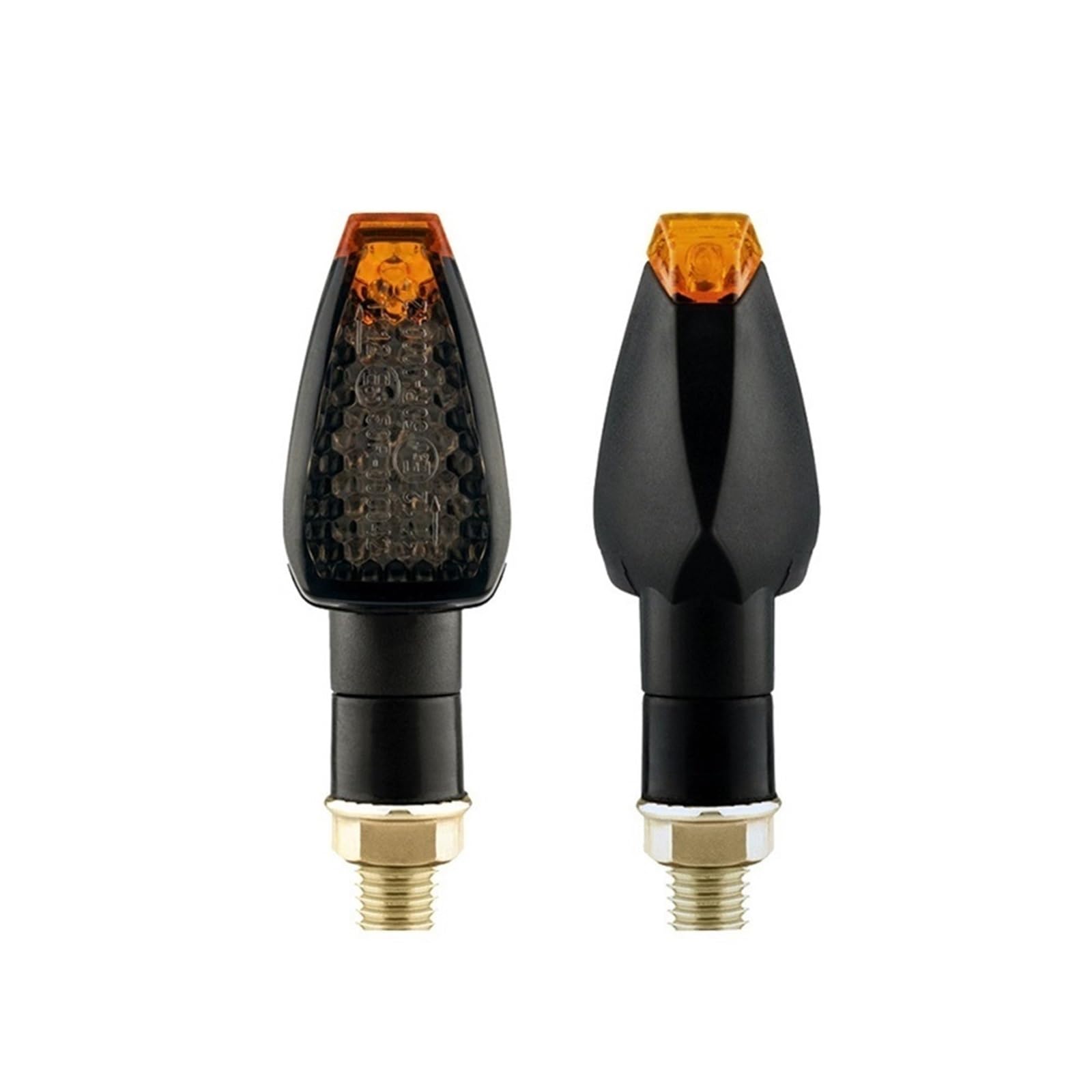Frecce per motociclette omologate per luci di segnalazione 14 per indicatori direzione Luce ambra Lampeggiante 12V/24V M10(2PCS)