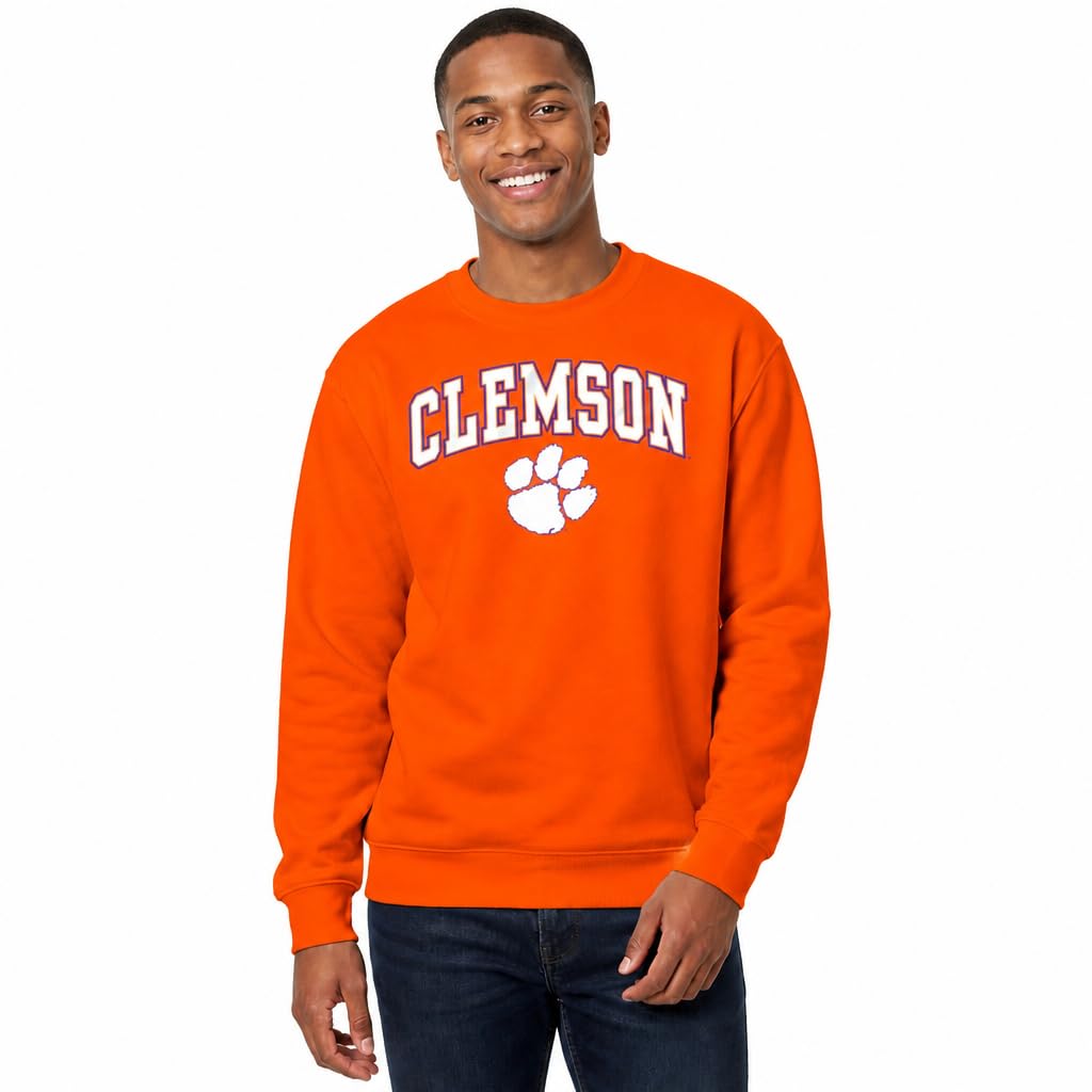 NCAA College Sweatshirt Fleece Crewneck Pullover for Men and Women