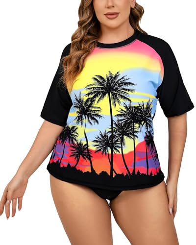 Maillot de bain ample de plage pour femme Halcurt manches courtes