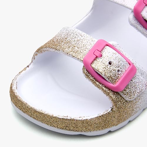 Image of EasyStar Boys and Girls Lightweight Dual-Adjustable Sandal Buckles With Hook and Loop Heel Closure