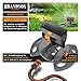Brandson - Rasensprenger Viereckregner 3/4 Zoll – 16 Düsen – für große Flächen - Sprühmuster einstellbar von parallel bis gefächert - Oszillation-Funktion – Garten Rasensprinkler