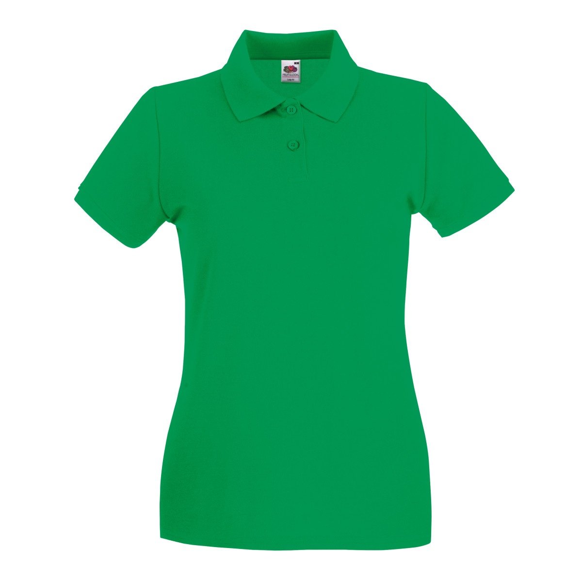 Fruit of the Loom Ladies Lady-Fit Premium Short Sleeve Polo Shirt (XS) (Kelly Green)