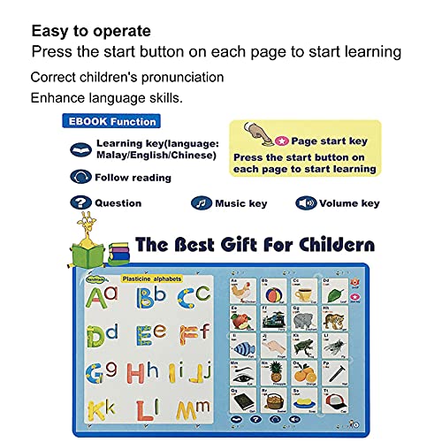 Geluidsboek lezen, verjaardagscadeau Interactieve boeken voor kinderen voor lezende kinderen - Image 5