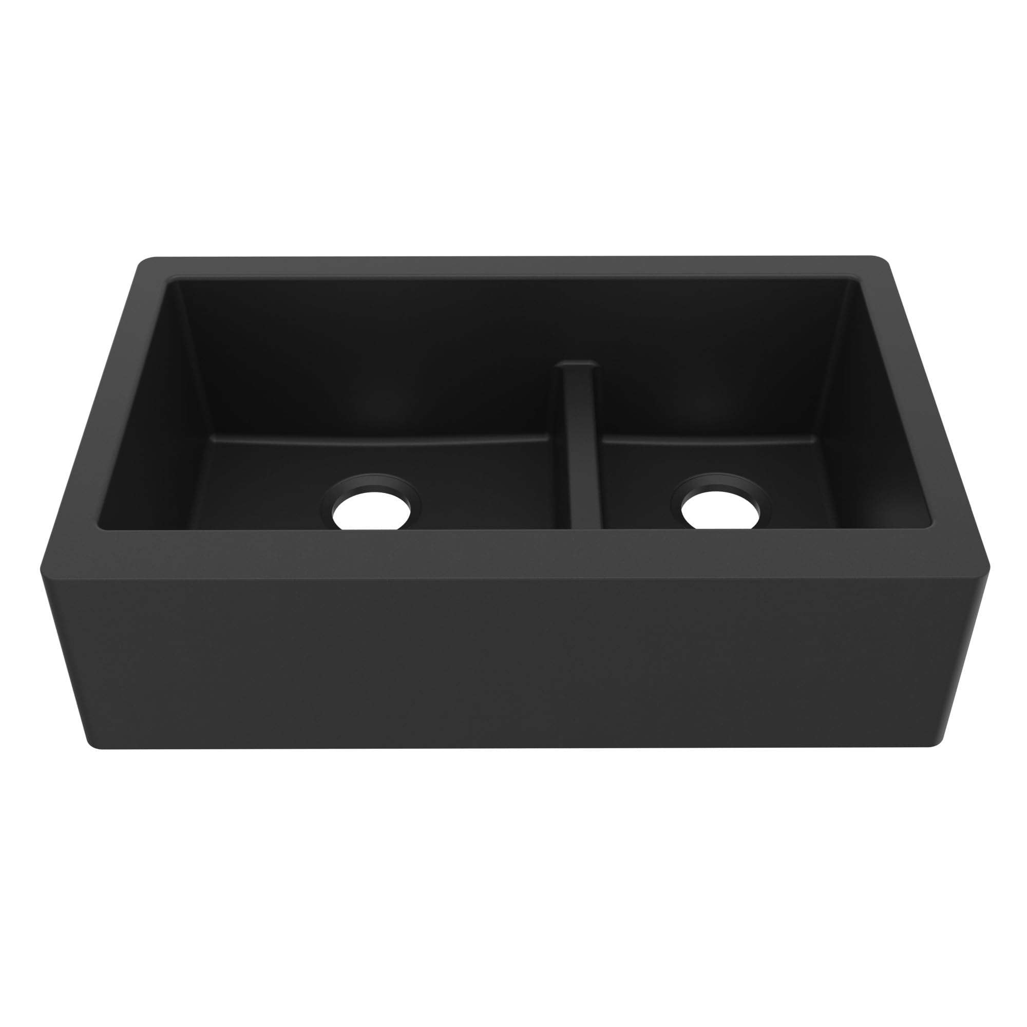 Karran QA-760-BL 34 Farmhouse Apron Front Quartz Composite Sink