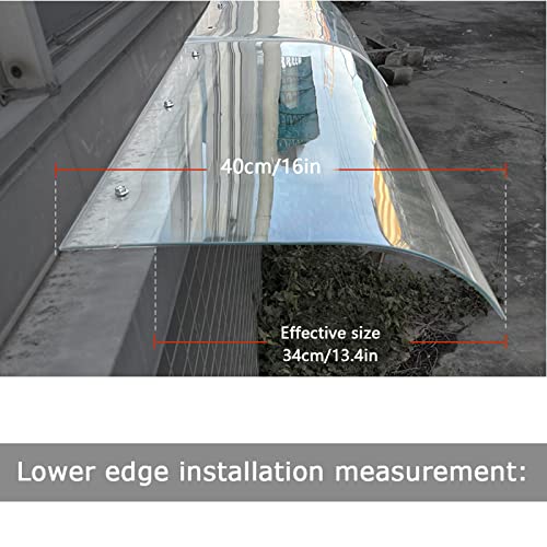 Toldo para puerta delantera impermeable con lámina de policarbonato resistente 3