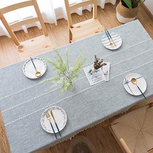 Nappe lin en coton lavable drap de pique-nique table café - 2