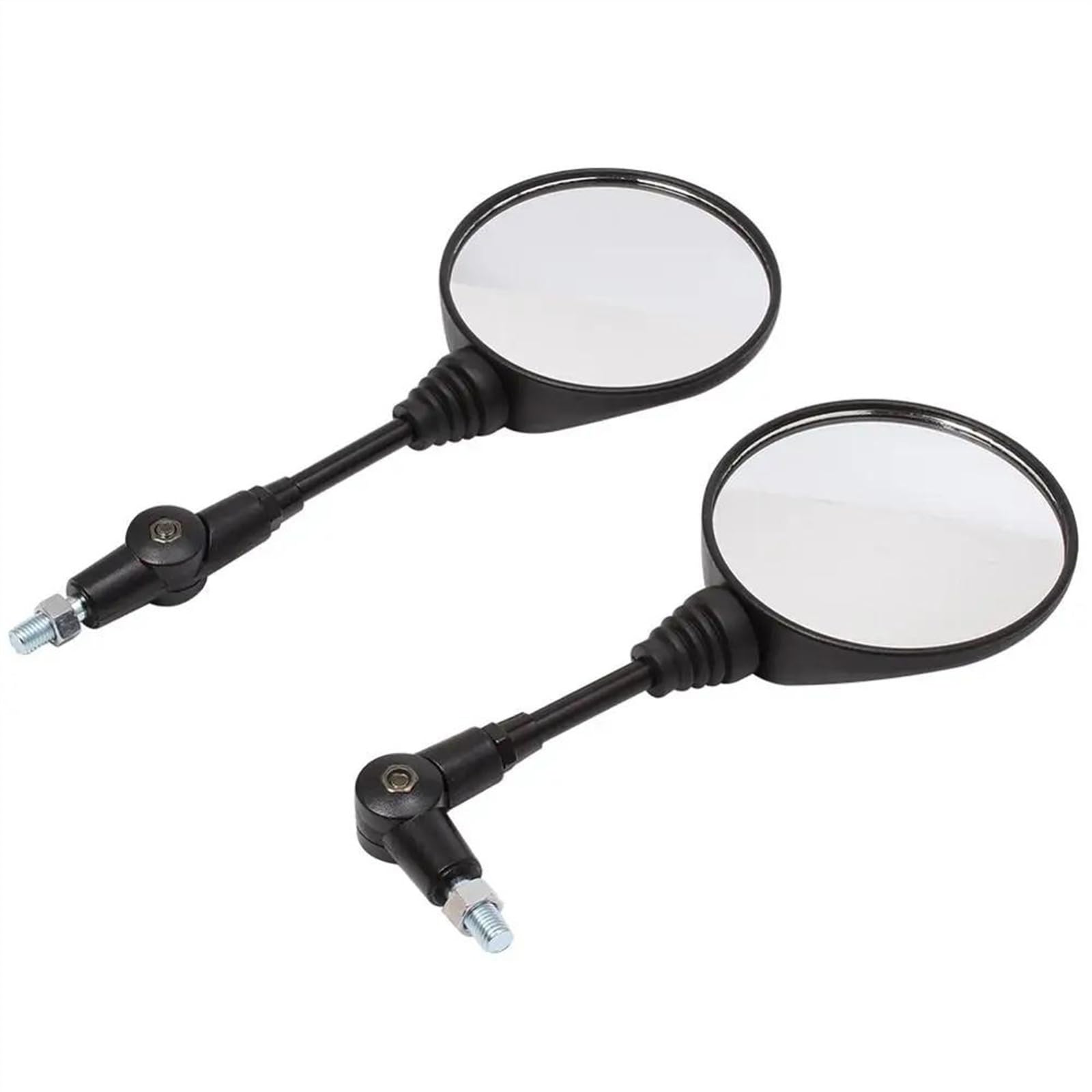 Espejo Retrovisor Motocicleta Espejo Retrovisor Lateral Universal Para Motocicleta Y Bicicleta Eléctrica Espejo Redondo Plegable Anticaída Color Negro 10mm Retrovisores Manillar
