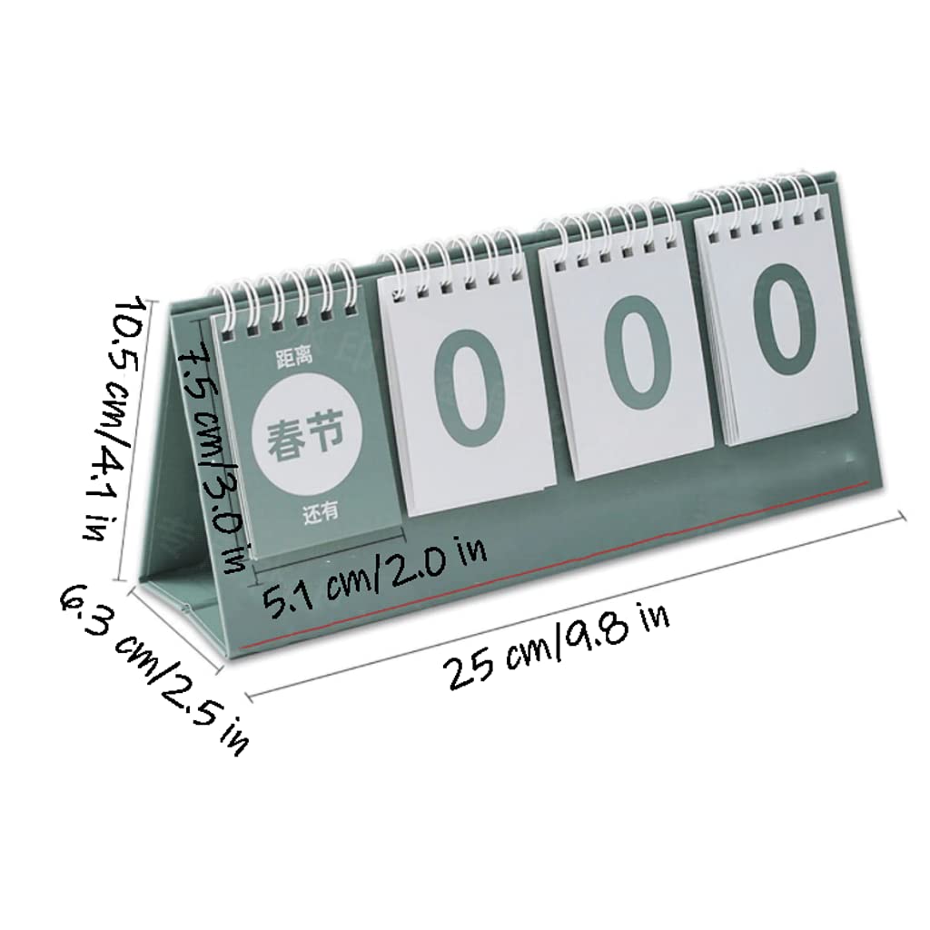 Amazon.com: YXWJ 10.5x25x6.3 cm(4.1x9.8x2.5 in) Perpetual Calendar